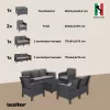 Venus Large 7-Personen-Gartenmöbel-Set