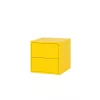 Boxie Wandschrank mit 2 Schubladen 40x40x37 cm gelb