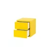Boxie Wandschrank mit 2 Schubladen 40x40x37 cm gelb