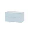 Boxie 2-Schubladen-Hängeschrank 40x80x37 cm blau