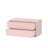 Boxie 2-Schubladen-Wandschrank 40x80x37 cm rosa