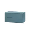 Boxie 2-Schubladen-Hängeschrank 40x80x37 cm petrolblau