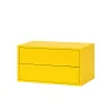Boxie 2-Schubladen-Hängeschrank 40x80x37 cm gelb