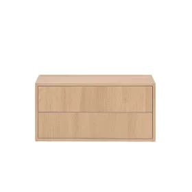 Boxie Wandschrank mit 2 Schubladen 40x80x37 cm sonoma Eiche