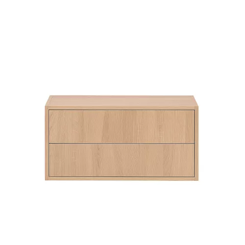 Boxie Wandschrank mit 2 Schubladen 40x80x37 cm sonoma Eiche