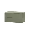 Boxie Wandschrank mit 2 Schubladen 40x80x37 cm grün