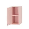 Boxie 1 Tür Wandschrank 80x40x37 cm rosa