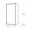 Boxie 1 türiger wandschrank 80x40x37 cm sonoma eiche