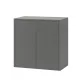 Boxie 2-türiger Hängeschrank 80x80x37 cm anthrazit