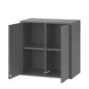 Boxie 2-türiger Hängeschrank 80x80x37 cm anthrazit
