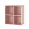Boxie offener Wandschrank 80x80x37 cm rosa
