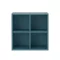 Boxie offener Hängeschrank 80x80x37 cm petrolblau