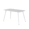 Ravena 4+1 Esstisch-Set weiß-beige