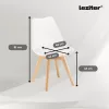 Ravena 4+1 Esstisch-Set weiß-weiß