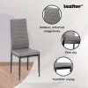 Renton 4+1 Esstisch-Set grau-schwarz