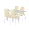 Jenna 4+1 Esstisch-Set beige