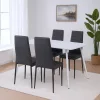 Jenna 4+1 Esstischset schwarz