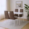 Jenna 4+1 Esstischset braun