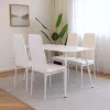 Jenna 4+1 Esstisch-Set weiß