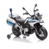 Elektrischer Polizeimotor BMW blau
