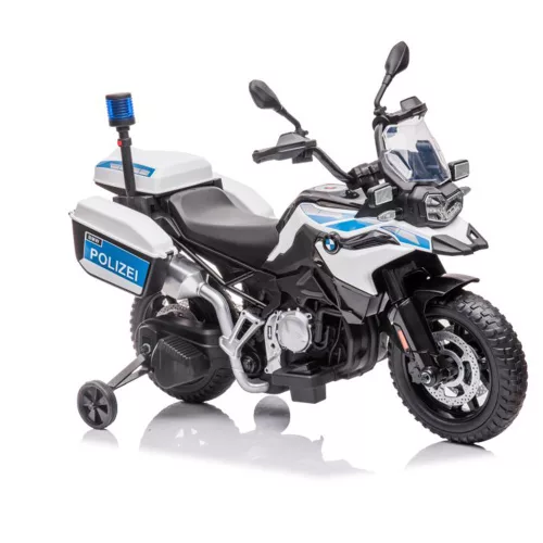 Elektrischer Polizeimotor BMW blau
