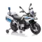 Elektrischer Polizeimotor BMW blau