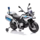 Elektrischer Polizeimotor BMW blau