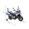 Elektrischer Polizeimotor BMW blau