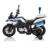 Elektrischer Polizeimotor BMW blau