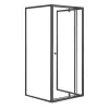Flexi 80x90 cm wandmontierte asymmetrische Duschkabine ohne Duschwanne