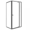 Flexi 80x90 cm asymmetrische Eck-Duschkabine ohne Duschwanne