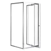 Flexi 80x80 cm wandmontierte Winkelduschkabine ohne Duschwanne