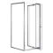 Flexi 80x80 cm wandmontierte Winkelduschkabine ohne Duschwanne