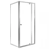 Flexi 80x90 cm asymmetrische Eck-Duschkabine ohne Duschwanne