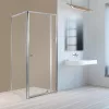 Flexi 80x90 cm asymmetrische Eck-Duschkabine ohne Duschwanne