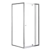 Flexi 90x90 cm wandmontierte Winkelduschkabine ohne Duschwanne