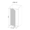 Flexi verstellbare Duschtür 86-101x185 cm