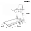 Laufband mit Led Display Aeorun Max 150 kg, 4,5 HP, 18,8 Km/h, 12 Programme, Steigung 0-15%