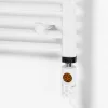 Elektrische Heizpatrone für Handtuchtrockner mit digitalem Thermostat 800W weiß