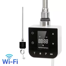   Wifi Heizpatrone Handtuchtrockner für Heizkörper mit digitalem Thermostat 400W weiß
