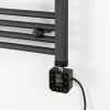 Wifi Heizpatrone für Handtuchhalter mit digitalem Thermostat 600W schwarz