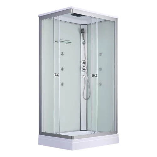 Quadratische Hydromassage-Duschkabine Valerie 70x100 cm