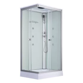 Quadratische Hydromassage-Duschkabine Valerie 80x100 cm