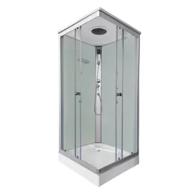 Quadratische Hydromassage-Duschkabine Valerie 90x90 cm
