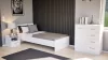 Miami Einzelbett 90x200 cm weiß-weiß