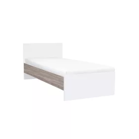 Miami Einzelbett 90x200 cm weiß-york eiche