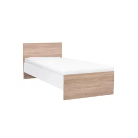 Miami Einzelbett 90x200 cm sonoma eiche-weiß