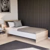 Miami Einzelbett 90x200 cm sonoma eiche-weiß