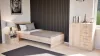 Miami Einzelbett 90x200 cm sonoma eiche-sonoma eiche