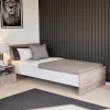 Miami Einzelbett 90x200 cm york eiche-weiß